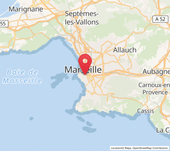 Map of Marseille Vauban, Provence-Alpes-Côte d'Azur