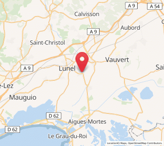 Map of Marsillargues, Occitanie
