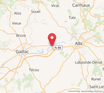 Map of Marssac-sur-Tarn, Occitanie