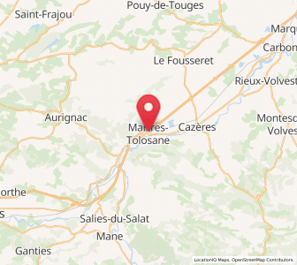 Map of Martres-Tolosane, Occitanie