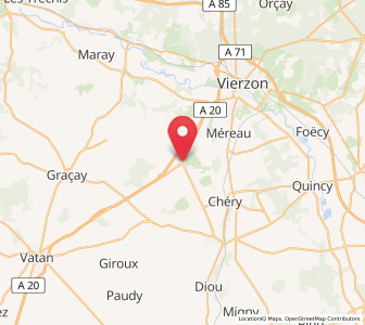 Map of Massay, Centre