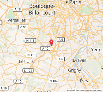 Map of Massy, Île-de-France