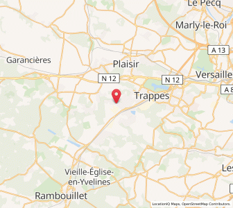 Map of Maurepas, Île-de-France