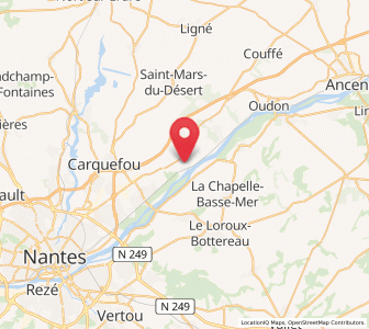 Map of Mauves-sur-Loire, Pays de la Loire