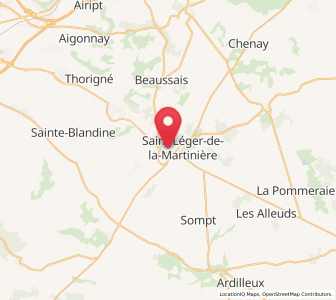Map of Melle, Nouvelle-Aquitaine