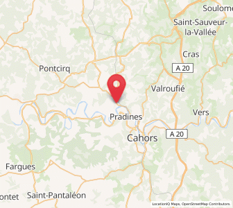 Map of Mercuès, Occitanie