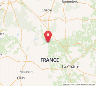 Map of Mers-sur-Indre, Centre