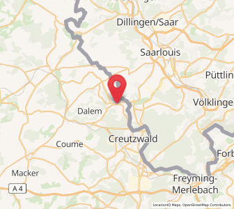 Map of Merten, Grand Est