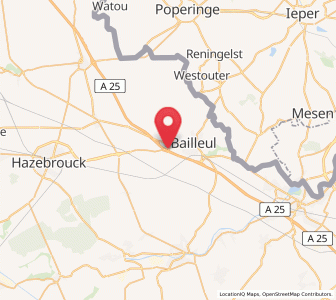 Map of Méteren, Hauts-de-France