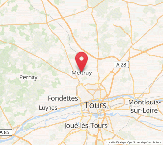 Map of Mettray, Centre