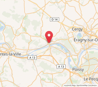 Map of Meulan-en-Yvelines, Île-de-France