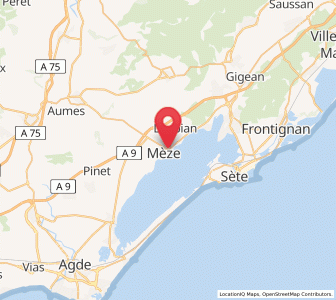Map of Mèze, Occitanie