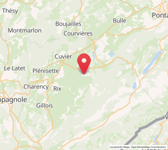 Map of Mignovillard, Bourgogne-Franche-Comté