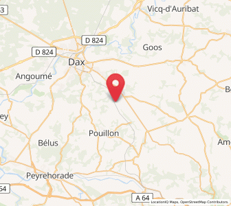 Map of Mimbaste, Nouvelle-Aquitaine