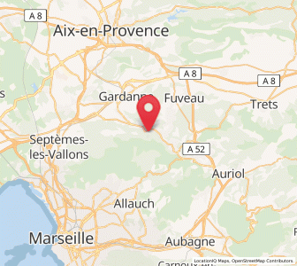 Map of Mimet, Provence-Alpes-Côte d'Azur