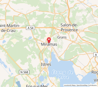 Map of Miramas, Provence-Alpes-Côte d'Azur