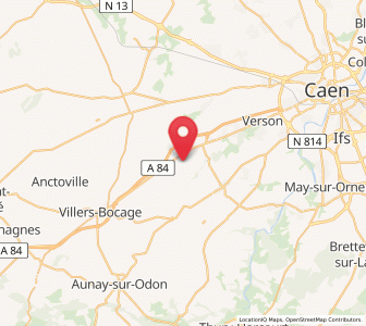Map of Missy, Normandy