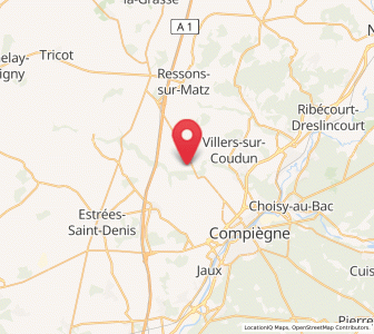 Map of Monchy-Humières, Hauts-de-France