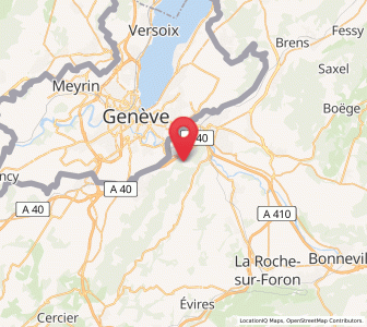 Map of Monnetier-Mornex, Auvergne-Rhône-Alpes