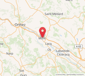 Map of Mont, Nouvelle-Aquitaine