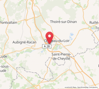 Map of Montabon, Pays de la Loire