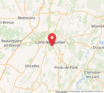 Map of Montaigu, Bourgogne-Franche-Comté