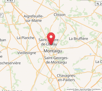 Map of Montaigu-Vendée, Pays de la Loire