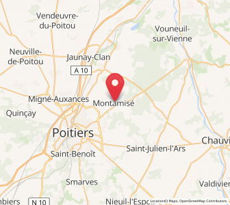 Map of Montamisé, Nouvelle-Aquitaine
