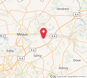 Map of Montceaux-lès-Meaux, Île-de-France