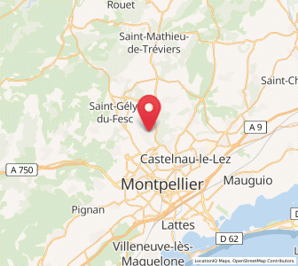 Map of Montferrier-sur-Lez, Occitanie