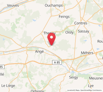 Map of Monthou-sur-Cher, Centre