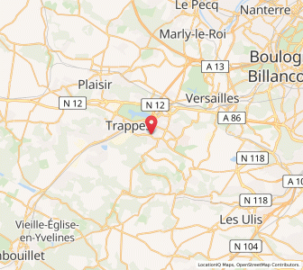 Map of Montigny-le-Bretonneux, Île-de-France