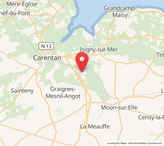 Map of Montmartin-en-Graignes, Normandy