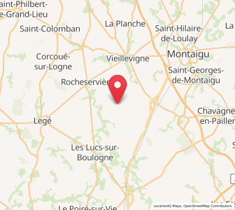 Map of Montréverd, Pays de la Loire