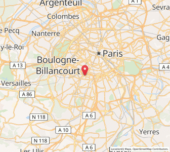 Map of Montrouge, Île-de-France