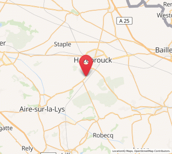 Map of Morbecque, Hauts-de-France