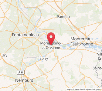 Map of Moret-sur-Loing, Île-de-France