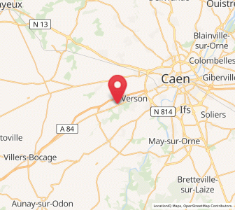 Map of Mouen, Normandy