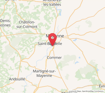 Map of Moulay, Pays de la Loire