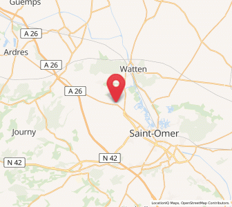 Map of Moulle, Hauts-de-France