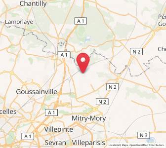 Map of Moussy-le-Neuf, Île-de-France