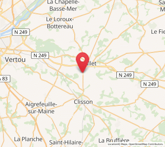 Map of Mouzillon, Pays de la Loire