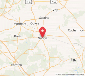 Map of Nangis, Île-de-France