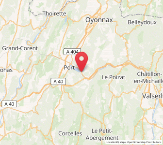 Map of Nantua, Auvergne-Rhône-Alpes