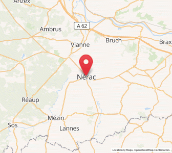 Map of Nérac, Nouvelle-Aquitaine