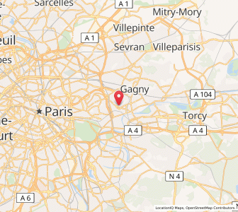 Map of Neuilly-Plaisance, Île-de-France