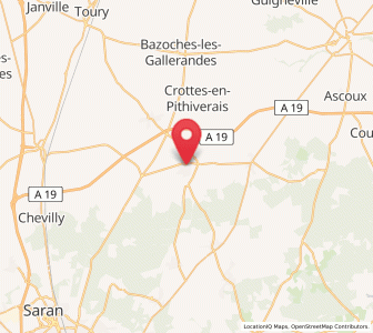 Map of Neuville-aux-Bois, Centre