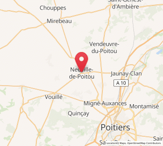 Map of Neuville-de-Poitou, Nouvelle-Aquitaine