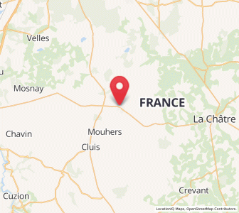 Map of Neuvy-Saint-Sépulchre, Centre