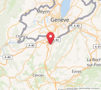 Map of Neydens, Auvergne-Rhône-Alpes